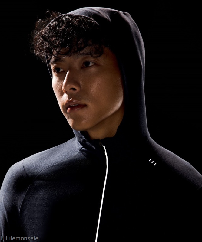 Lululemon Deutschland DELULU663 | Surge Warm Full Zip Heathered True Navy